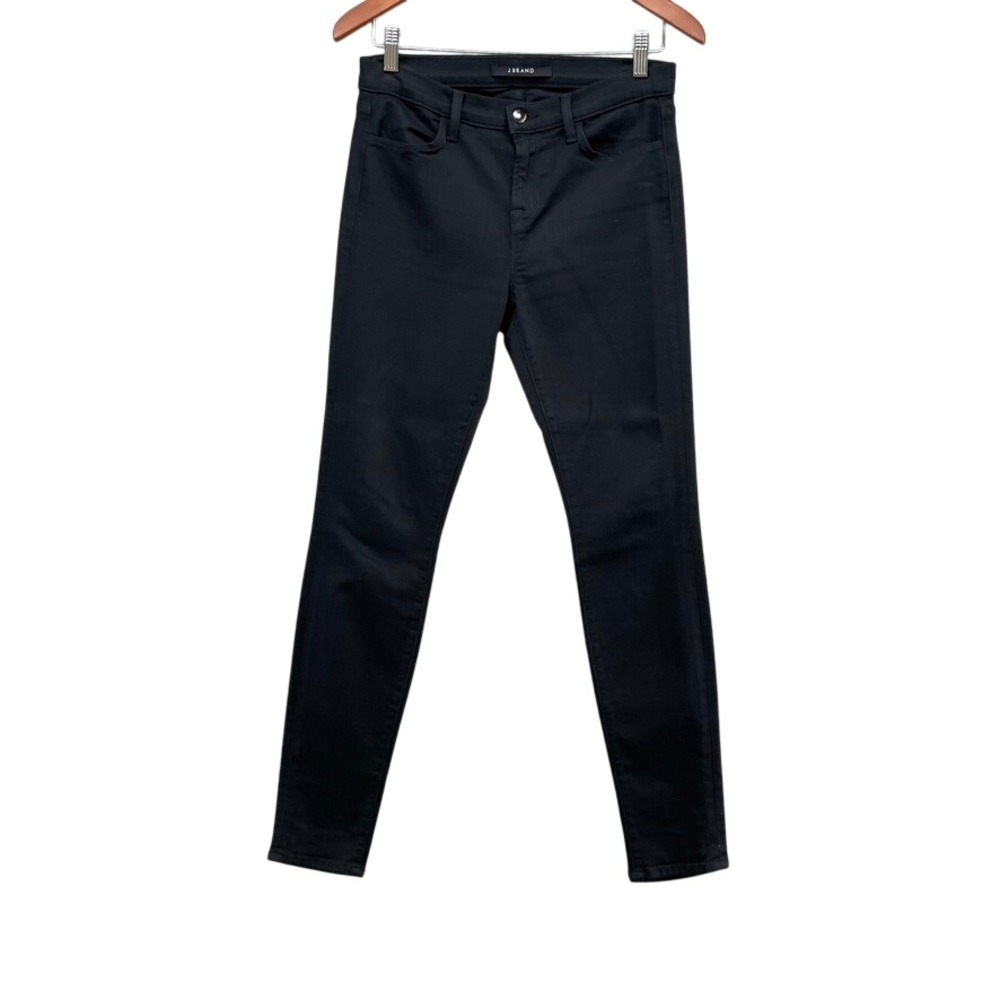 J Brand Super Skinny Jeans Womens 29‎ 8 Seriously Black 620O294 Mid Rise Stretch